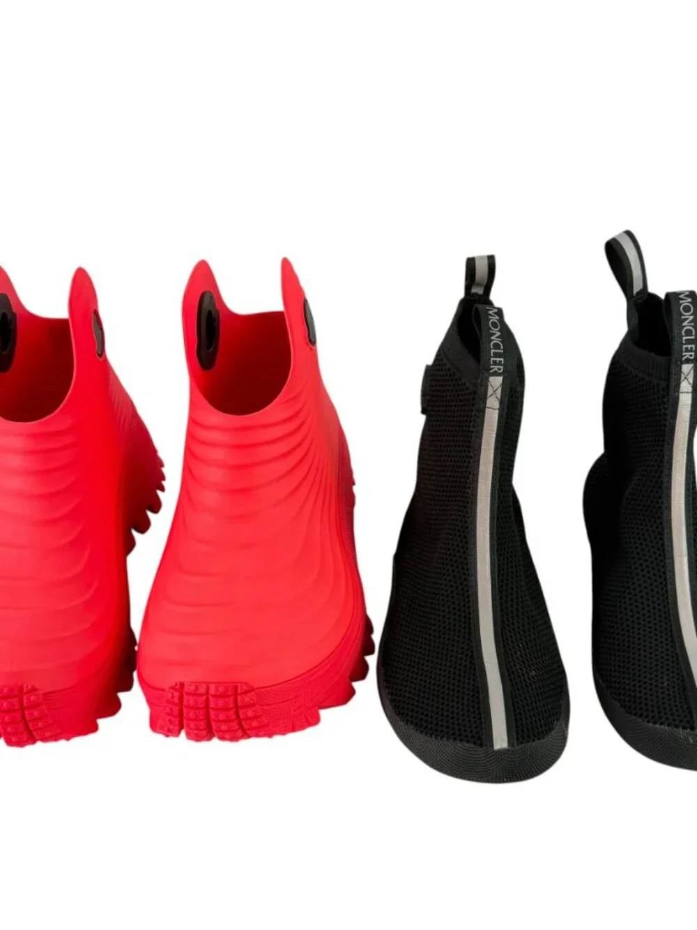 MONCLER Acqua High X Alicia Keys Pink Removable Sock Rubber Rain Boots 37 - 7US